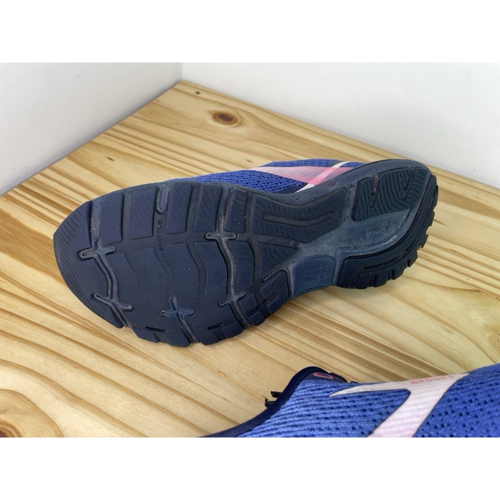 Brooks Ghost 15 1203801B469 Women's 7.5 Running Shoes Blue Peacoat Pink Sneakers - Picture 13 of 14